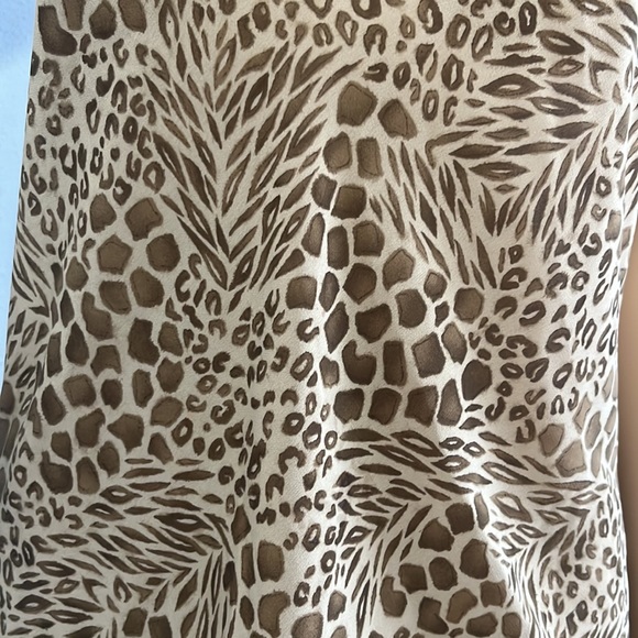 Victoria’s Secret Animal Print Cream & Brown Semi Sheer Slip Dress - Picture 4 of 9